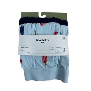 NWTGoodfellow & Co. Mens Boxer Briefs, 2-Pack, Medium, Popsicle Print, Underwear